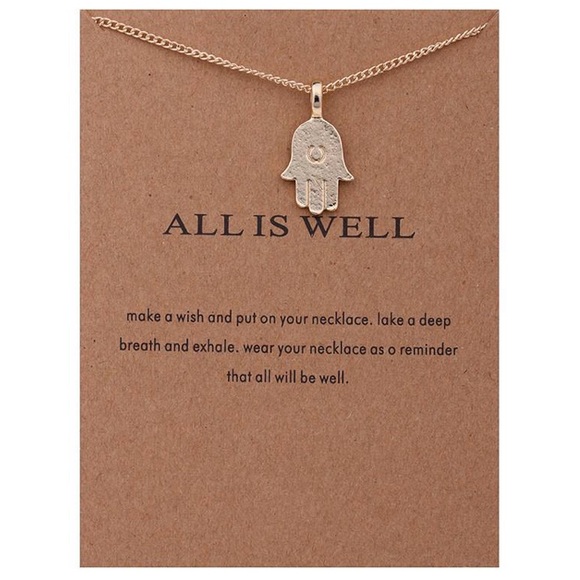 Jewelry - 💫14k Gold Dipped All is Well necklace 💫